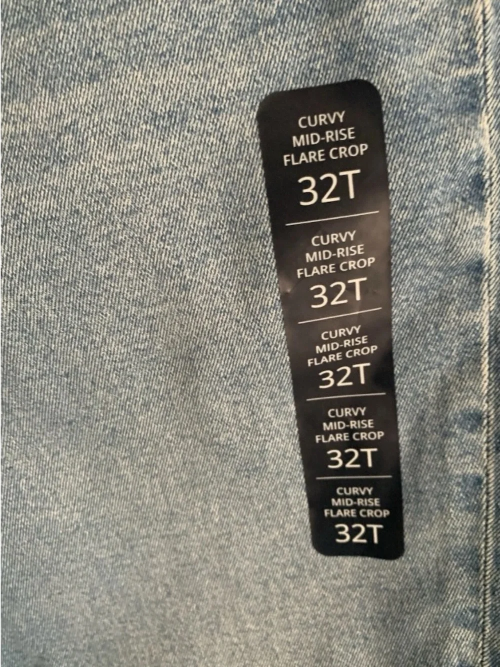 New Women’s J Crew Curvy Mid Rise Flare Crop Jeans Sz 32T Casual Comfort
